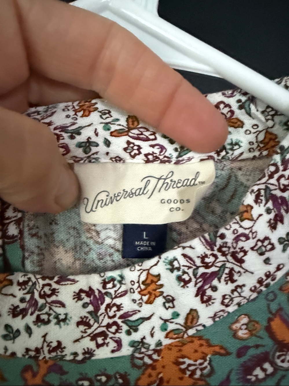 Universal Thread Cottage Floral Ruffle Mini Dress Size: L - Picture 5 of 6
